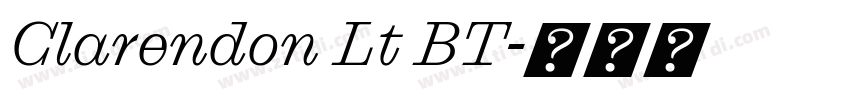 Clarendon Lt BT字体转换